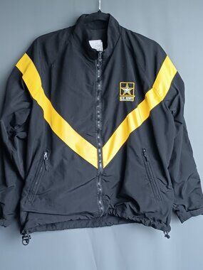U.S. Army Phisical Fitness Uniform Jacket Black APFU Female Size Medium Regular
